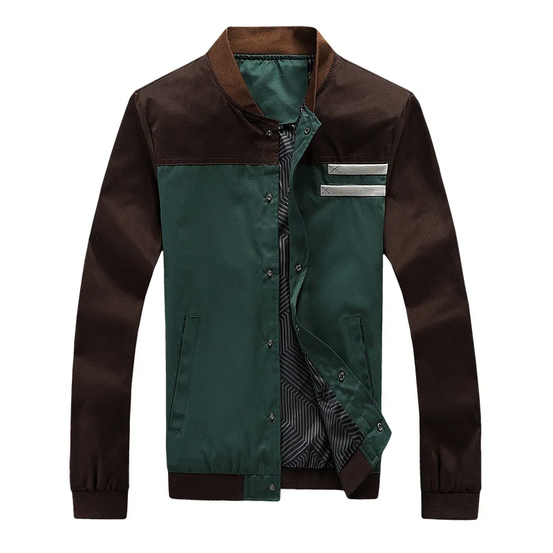 

Pop New Men's Varsity Jackets Autumn Military Men's Coats Fashion Slim Casual Jackets Male Outerwear Baseball Uniform M-4XL