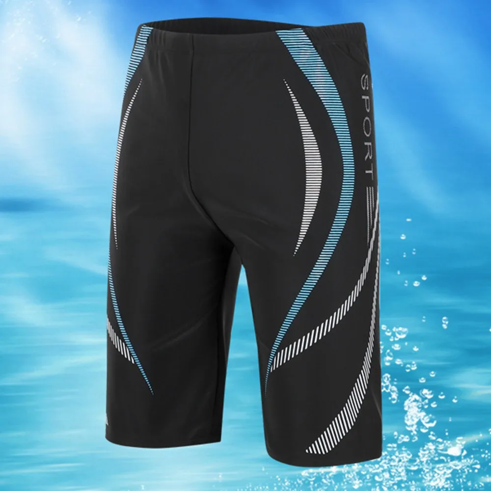 

Man Sport Jammers Swim Boxer Trunks Shorts Beach Pants Swimming Quick-Dry Shorts Male Bikini Swimwear Beachwear Plus Size