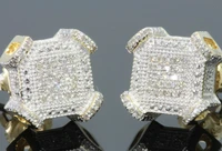 anglang classic gold silver colour earrings for women cubic zirconia brilliant female timeless styling jewelry hot