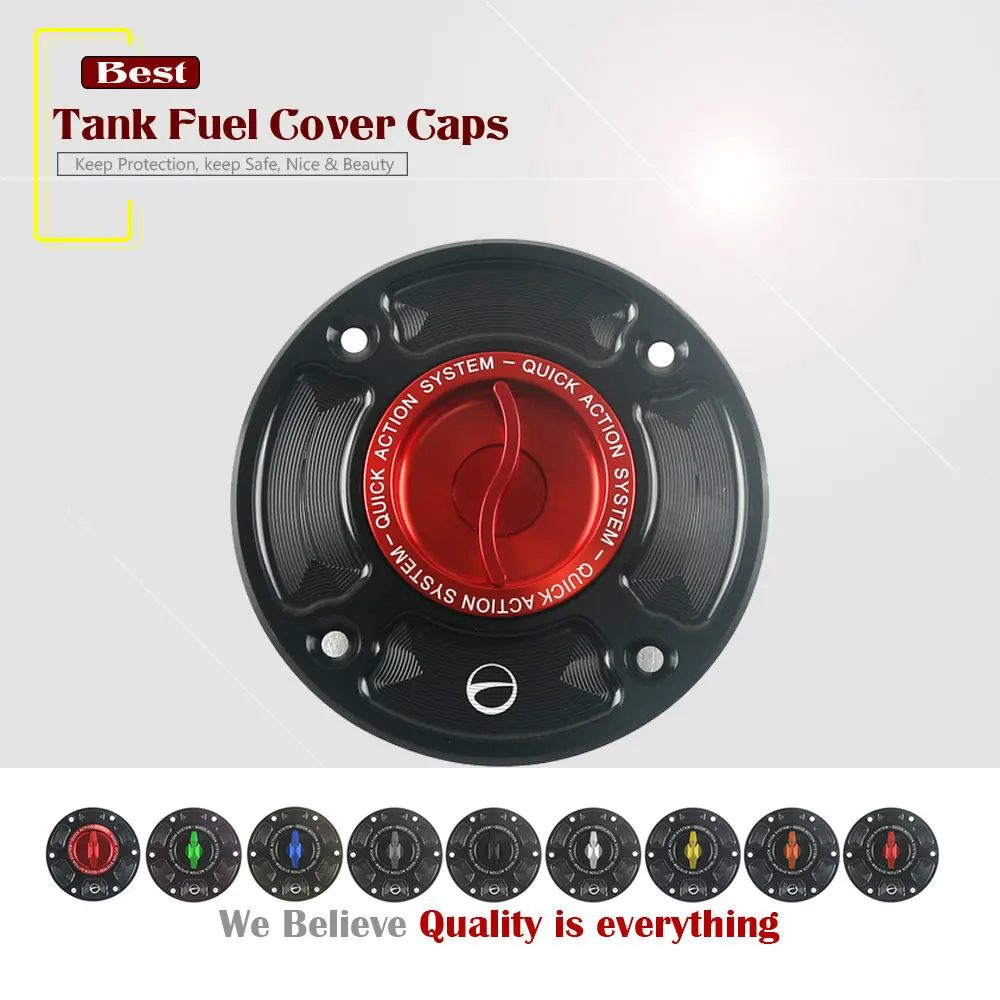 Motorcycle CNC Accessories Quick Release Key Fuel Tank Gas Oil Cap Cover for SUZUKI GSX-R 600 / 750 1996-2003