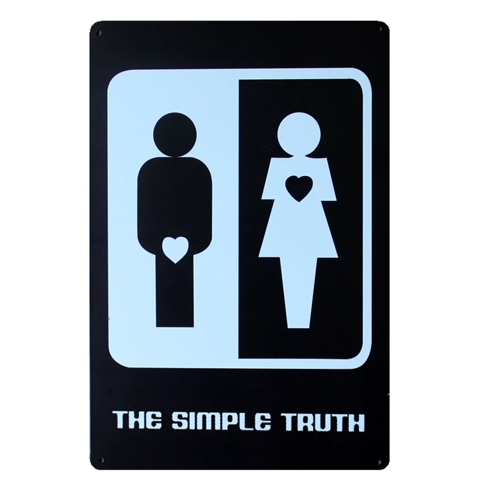 

[ Mike86 ] The simple true Metal TIn signs wall decor House Office Restaurant PUB Iron Painting art B-139 Mix order 20*30 CM