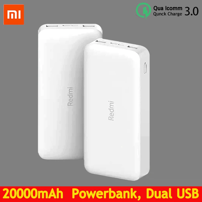Redmi портативное зарядное устройство 20000 мА Быстрая зарядка 10000 двойной USB быстрая