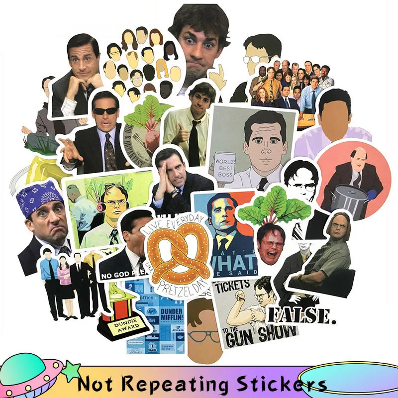 10/50 шт./упак. Американский ТВ серия офис граффити Декор стены стикеры сделай сам