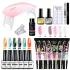 Mobray поли набор гелей для ногтей маникюрный набор с лампой комплект Polygels ногтей набор УФ лаков гибридный шаговый двигатель для наращивания ногтей акрил гель набор