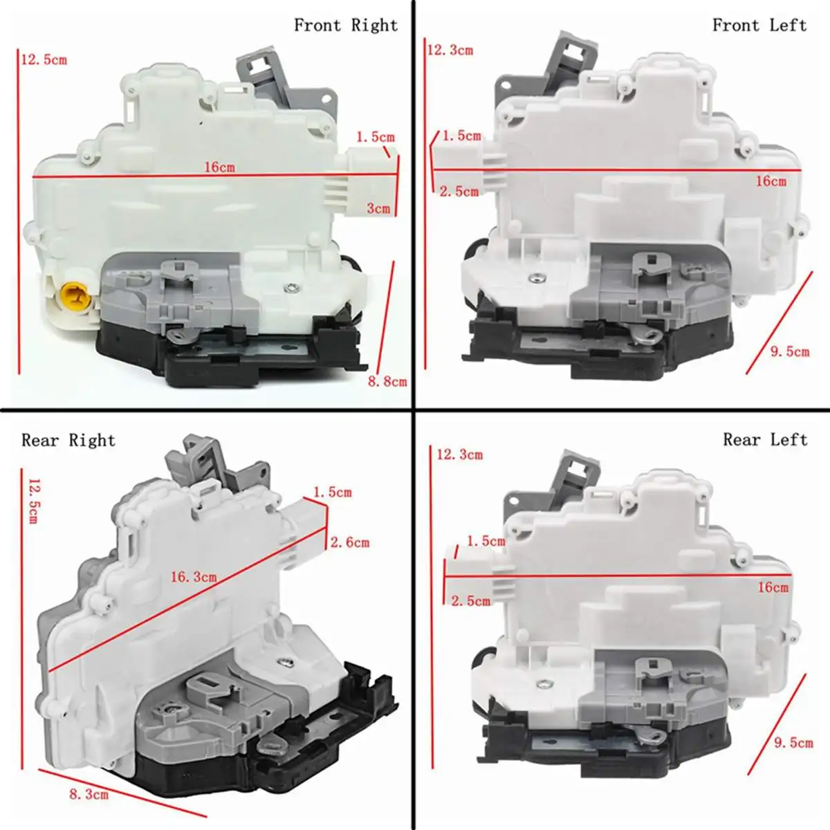 Привод замка двери правого привода для Vw Audi q3 q5 q7 A4 B8 b6 Skoda Superb Seat Ibiza Right 8K0839016