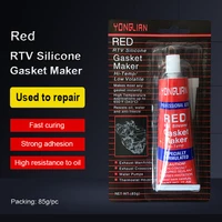 red auto rtv silicone rubber adhesive sealant glue gasket maker waterproof 85g tube
