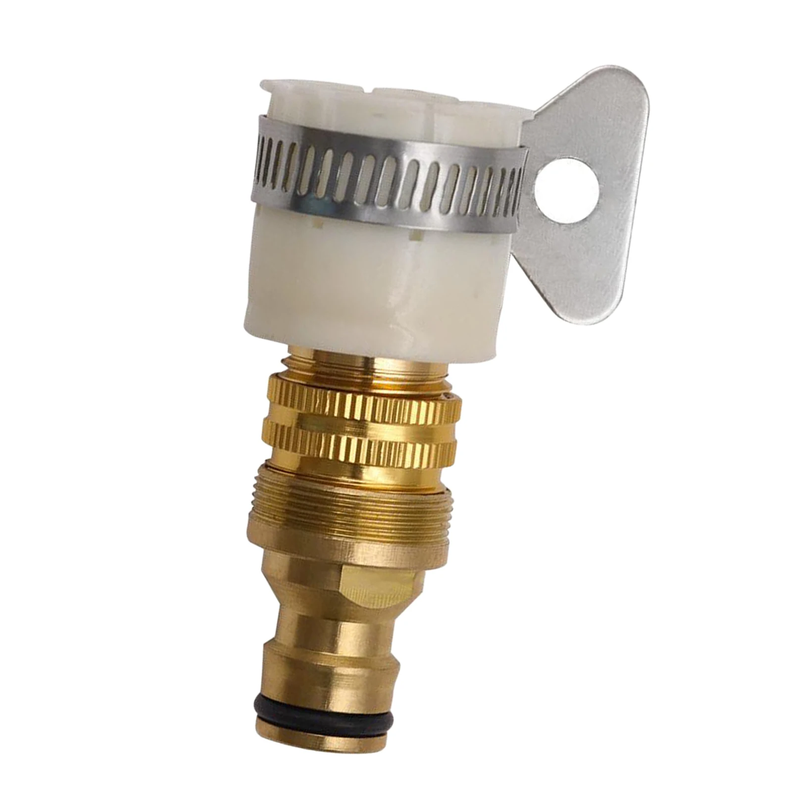 

Brass Universal Hose Adapter Threaded Faucet Connector Mixer Tube Fitting