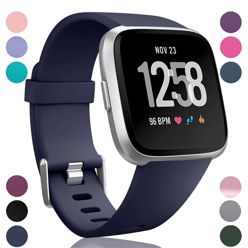 YAYUU мягкий силиконовый ремешок для оригинального Fitbit Versa/Versa Lite водонепроницаемый