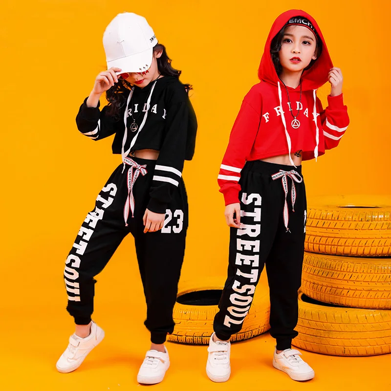 Детская одежда в стиле хип хоп шорты рубашки штаны для девочек бега джазовых