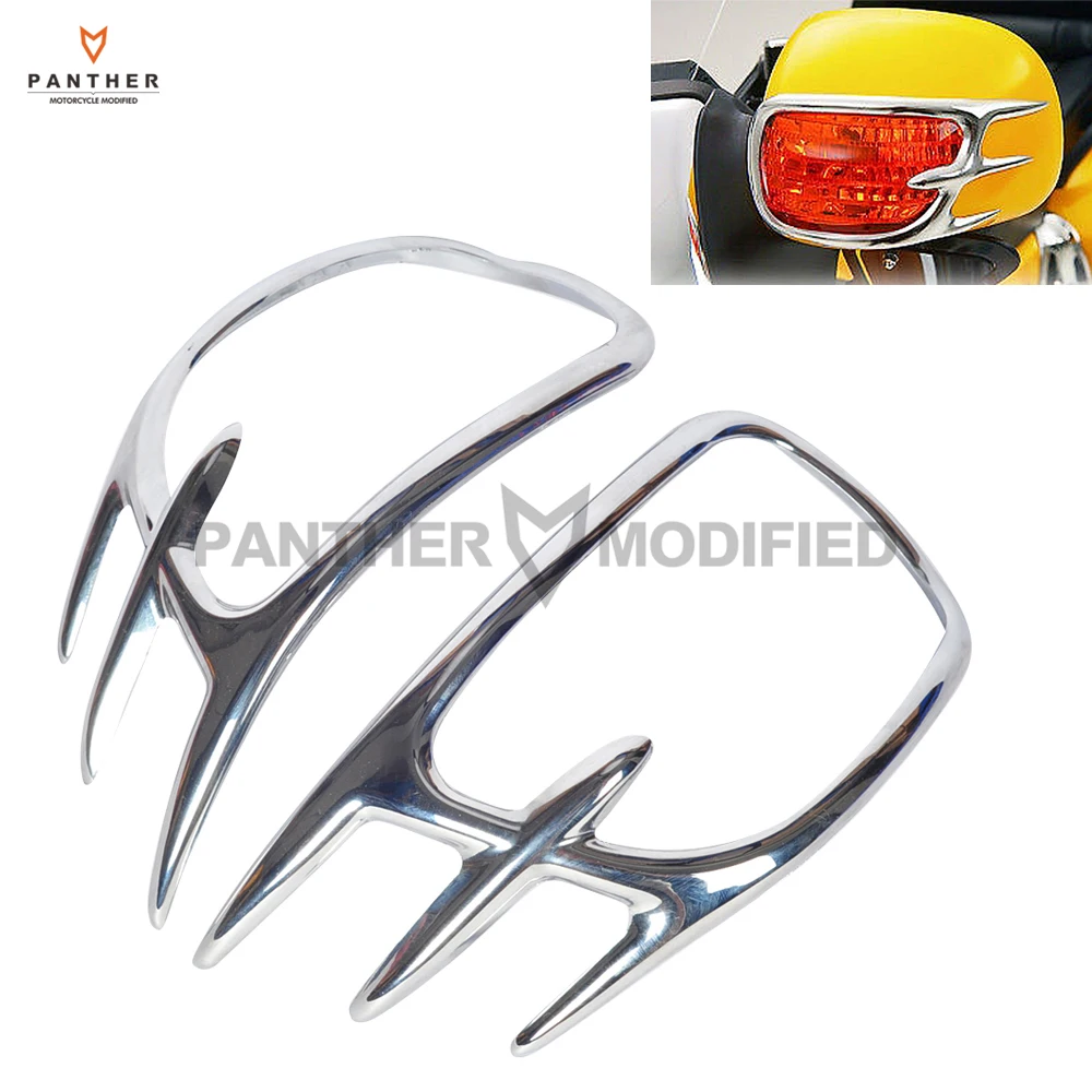 

Chrome Motorcycle Turn Signal Light Decoration Trim Moto mirror Frame case for Honda GL1800 GOLDWING 2001-2011