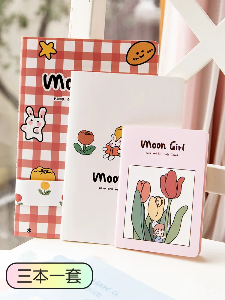 Блокнот SIXONE из 3 предметов в виде цветка медведя тюльпанов корейский кавайный