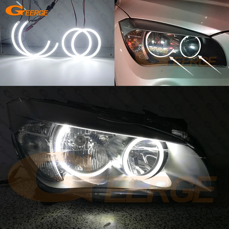 

For BMW X1 E84 2009 2010 2011 2012 2013 2014 2015 Perfect Ultra Bright SMD LED Angel Eyes Halo Rings Kit Day Light Car styling