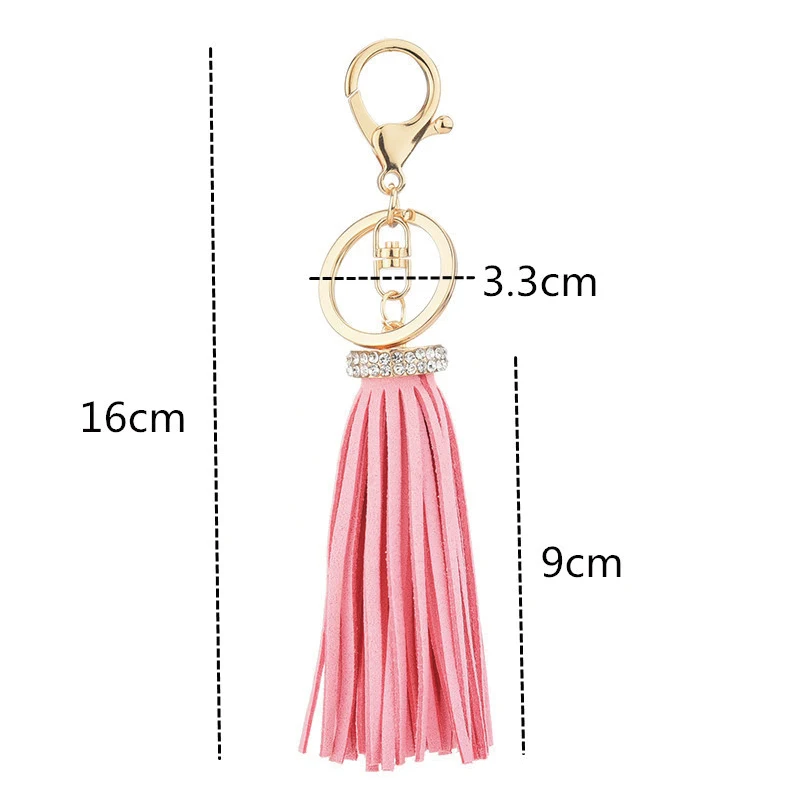 Брелок для ключей с кисточкой брелок кожаным меховым помпоном автомобильные