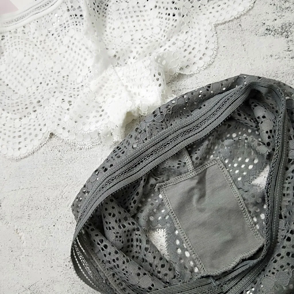 Секторные сексуальные кружевные женские трусики, модные трусики со средней талией, нижнее белье