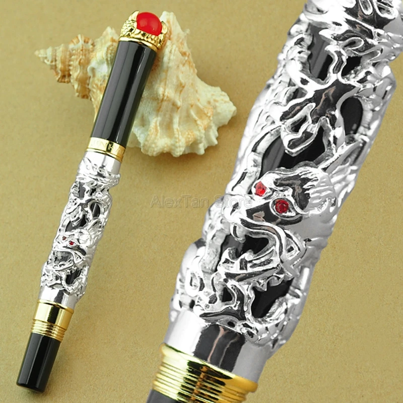 Перьевая ручка Jinhao с перьевой ручкой изображением старинного дракона Короля 18