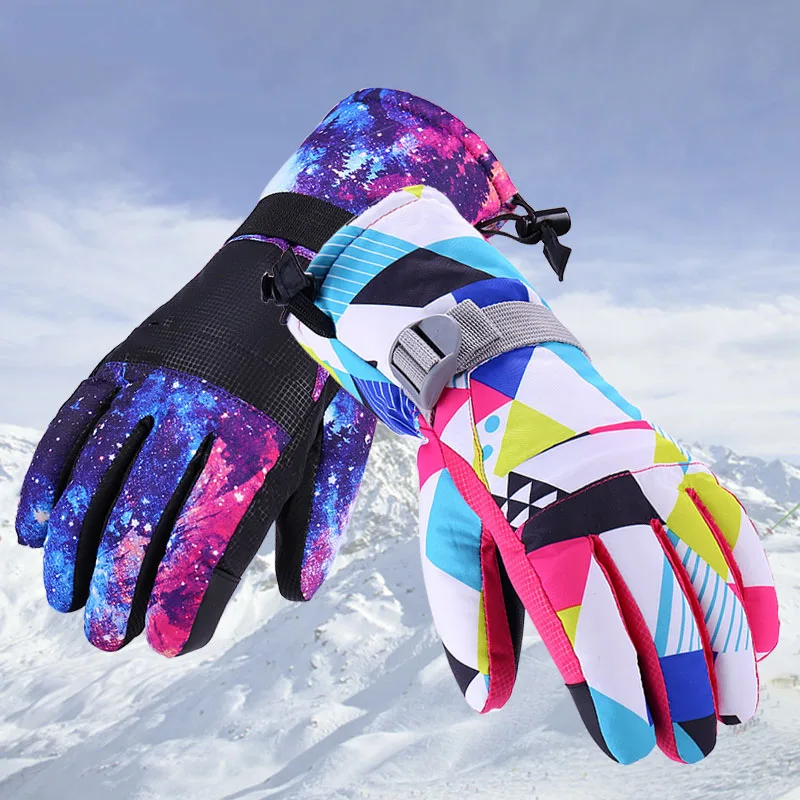 

Women Ski Gloves Can Touch The Screen Snowboard Snowmobile Motorcycle Riding Winter Gloves Waterproof Warm Brands