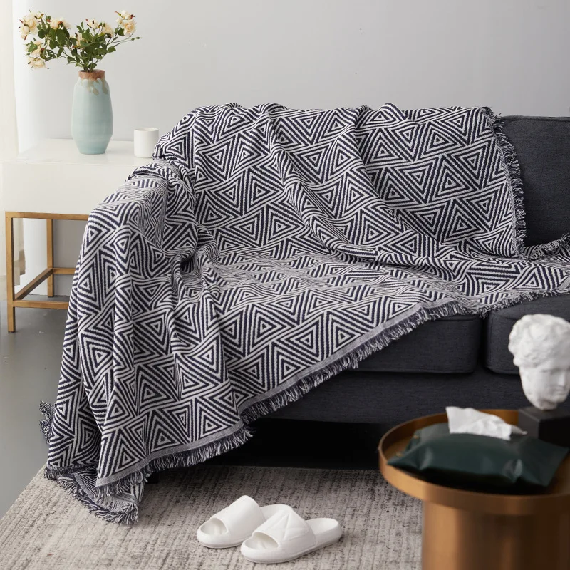 

Cotton Throw Blanket for Sofa Home Decor Tapestry Piano Cover Tablecloth Living Room Carpet Tassel Bedspread on Bed Nordic Style