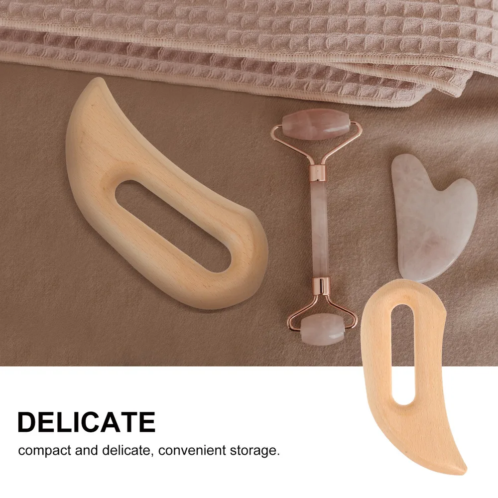 

1 Set Wood Scraping Board Face Lift Tool Essential Oil Acupoints Board