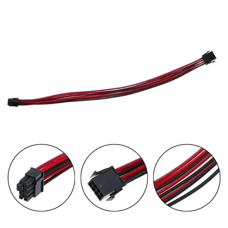 

Sleeved graphics card PCI-E GPU 8 Pin to 6+2 Pin PCI-E Power Extension Cable DIY