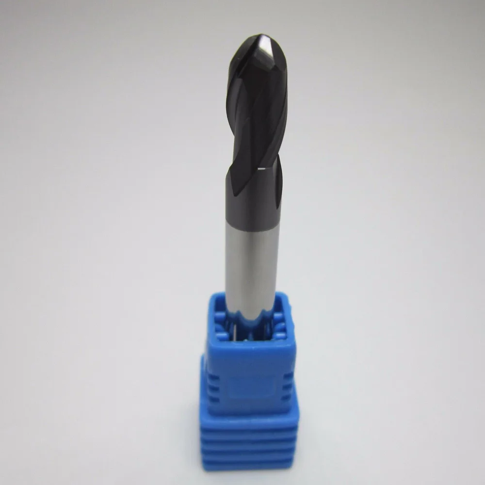6mm Diameter HRC45 Tungsten Carbide Ball Nose End Mill 2 Flute TiAlN Coating NEW | Инструменты