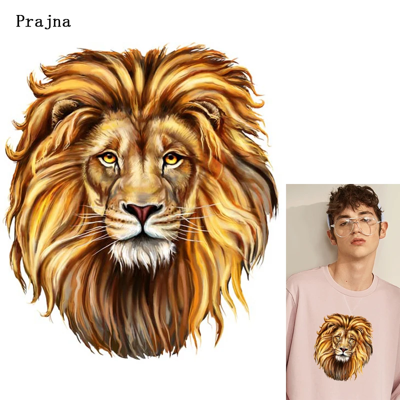Праджня стикеры &quotЛев&quot с принтом помощью утюга теплопроводная