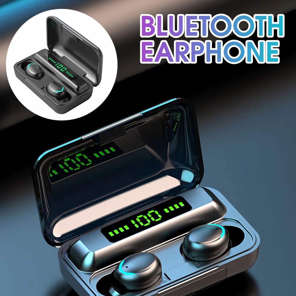 Беспроводные наушники SPASH Bluetooth V5.1, сенсорные наушники, спортивные водонепроницаемые наушники-вкладыши, магнитная гарнитура с зарядным уст...