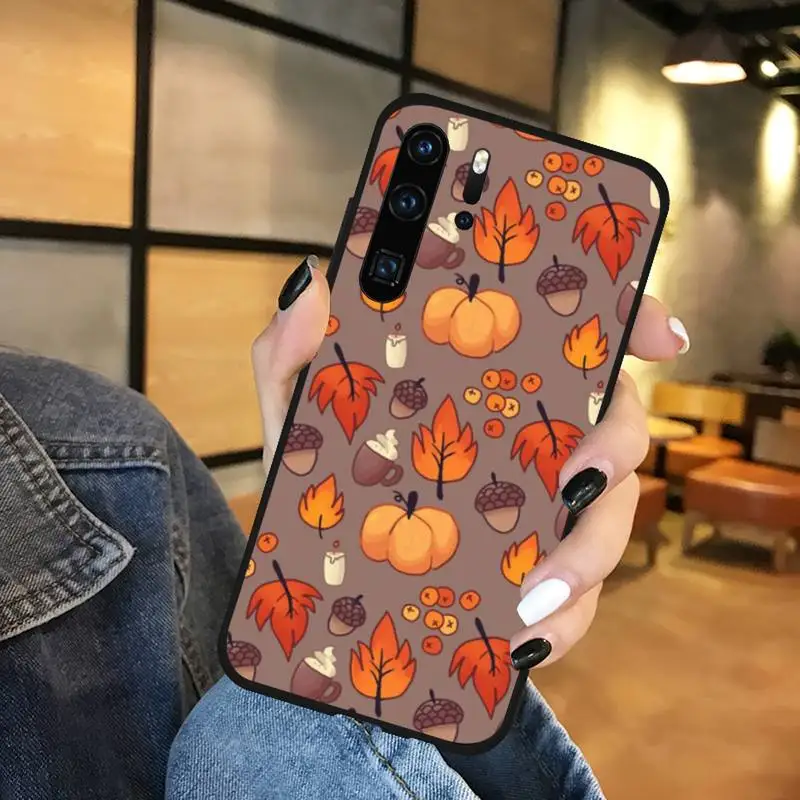 

Pumpkin happy autumn fall Phone Case Funda For Huawei P9 P10 P20 P30 Lite 2016 2017 2019 plus pro P smart