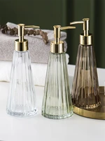 nordic light luxury umbrella glass lotion bottle household bathroom hand sanitizer dispenser shower gel bottle soap dispenser