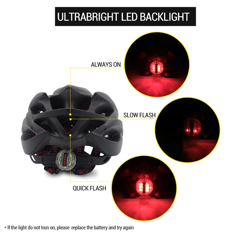 GOMGIRONA мужской защитный Летающий велосипедный шлем со светодиодной подсветкой