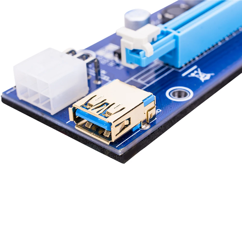 60cm PCI-E 1X TO 16X 6PIN USB 3.0 6pin Interface Stable Signal Allow Power Supply For WINDOWS LINUX MAC | Электроника
