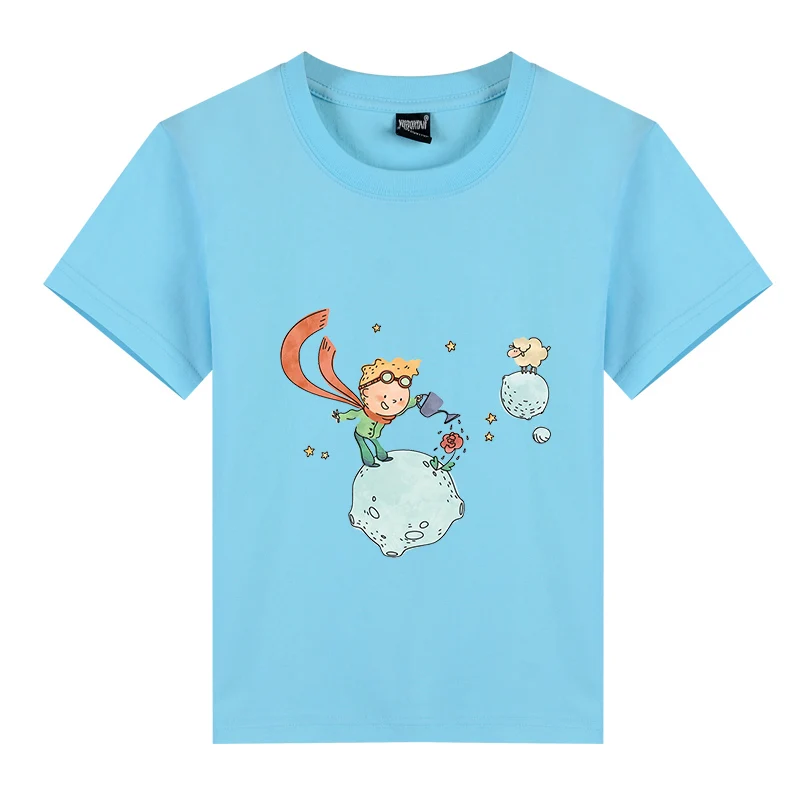 

2021 The Little Prince Children T Shirts Cotton Short Sleeve Girl T Shirt Boys Clothing Kids Clothes