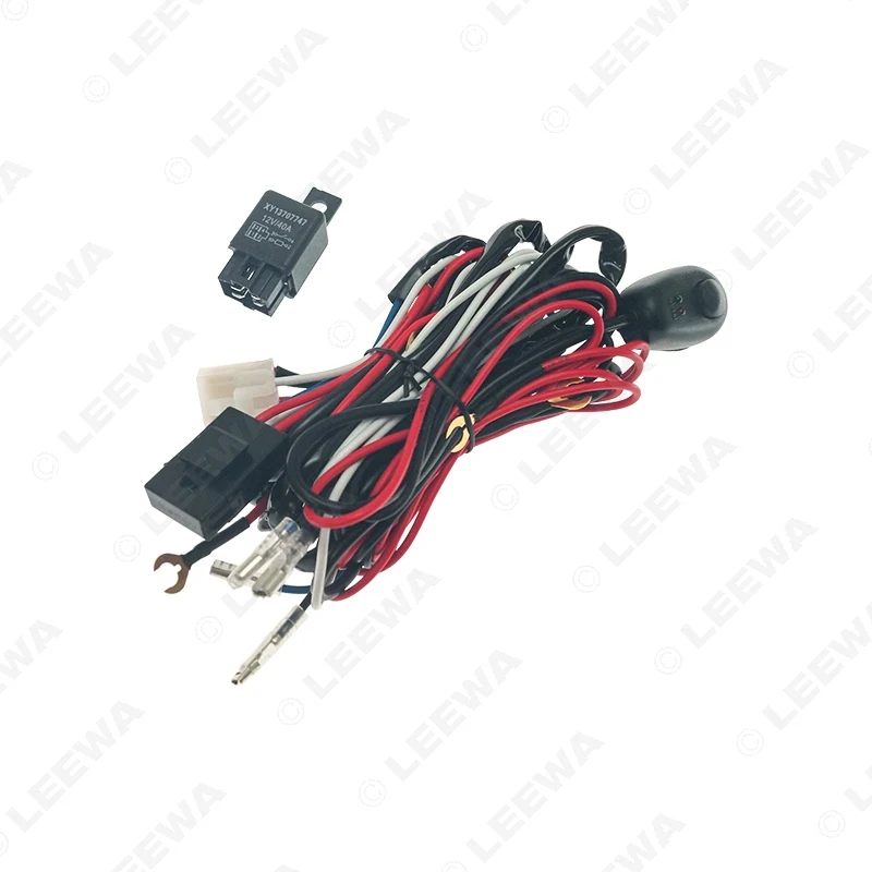 LEEWA автомобильный светильник жгут проводов кабель H1 светодиодный головной