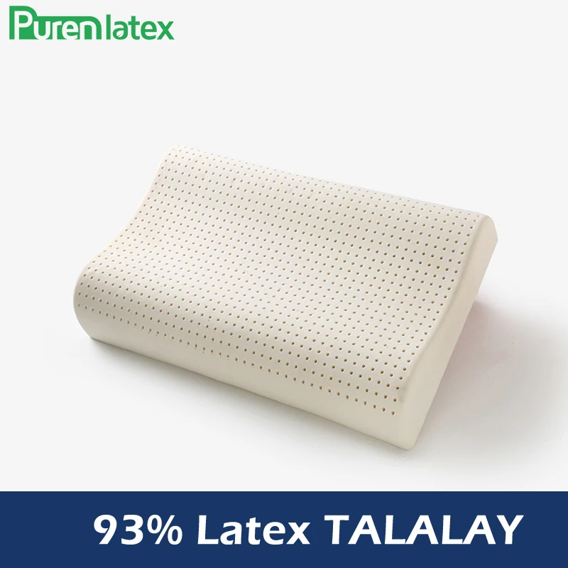 PurenLatex TALALAY процесс 93.8% натуральная латексная подушка Ортопедическая контурная