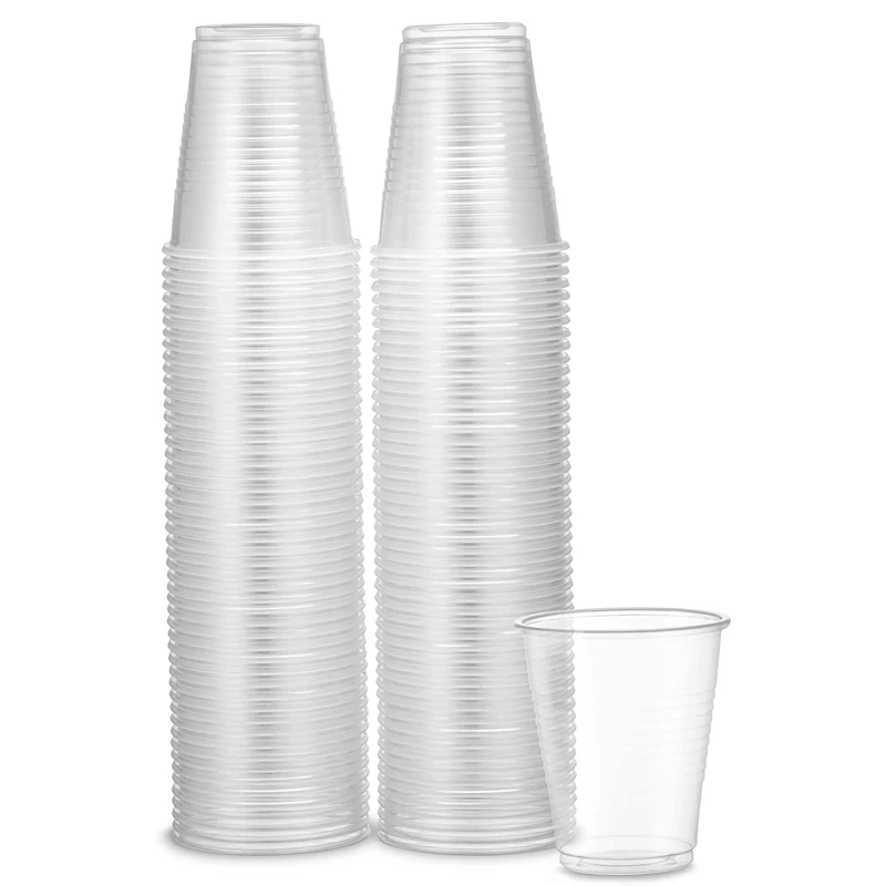 MONGKA 100 шт. 5 унций пластиковые чашки одноразовый прозрачный стакан для