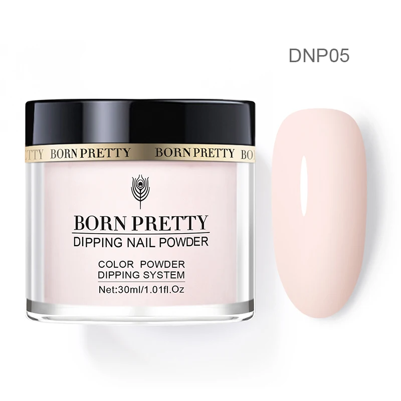 BP-DNP05 BORN PRETTY 30 мл без лечения окунания порошок для ногтей натуральный сухой длительный французский Пигмент Блеск пыль украшения ногтей - Цвет: BP-DNP05