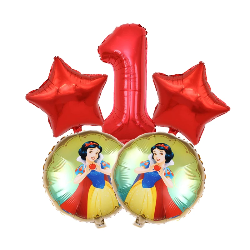 Disney Принцесса Белоснежка 5 шт./компл. день рождения Фотофон Декор детские игрушки