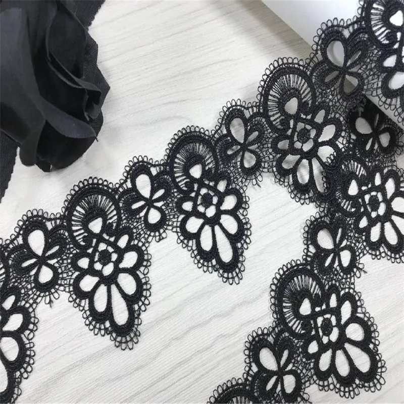 Гипюровое кружево из химического полиэстера вышитые кружева отделка Золотая