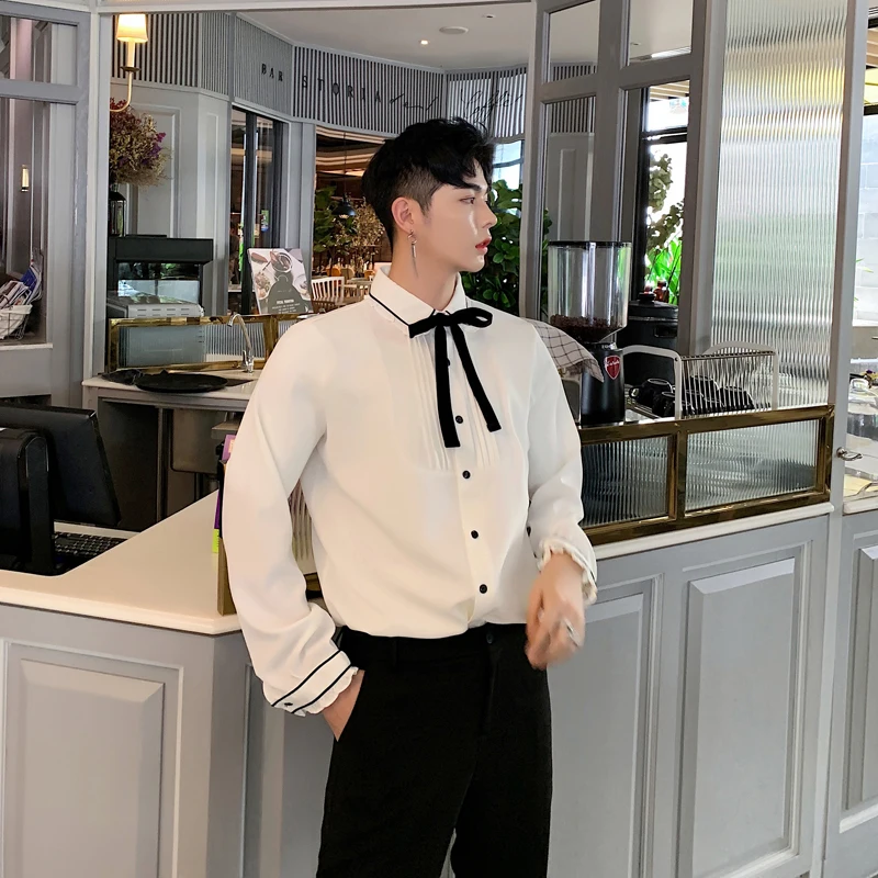 Рубашка с длинным рукавом кружевная хипстерская драпированная рубашка