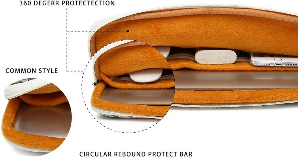 Защитный чехол-вкладыш White rose удерживает стекло для телефона ноутбука 13 дюймов 14