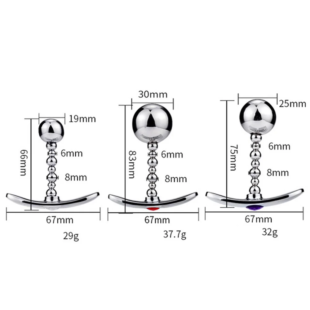 Анальная пробка для мужчин и женщин металлическая фаллоимитатор-шарик массажер