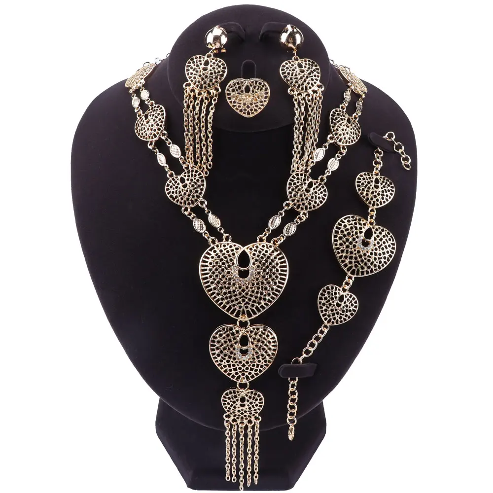 Комплект из колье серёг кольца и браслета | Украшения аксессуары