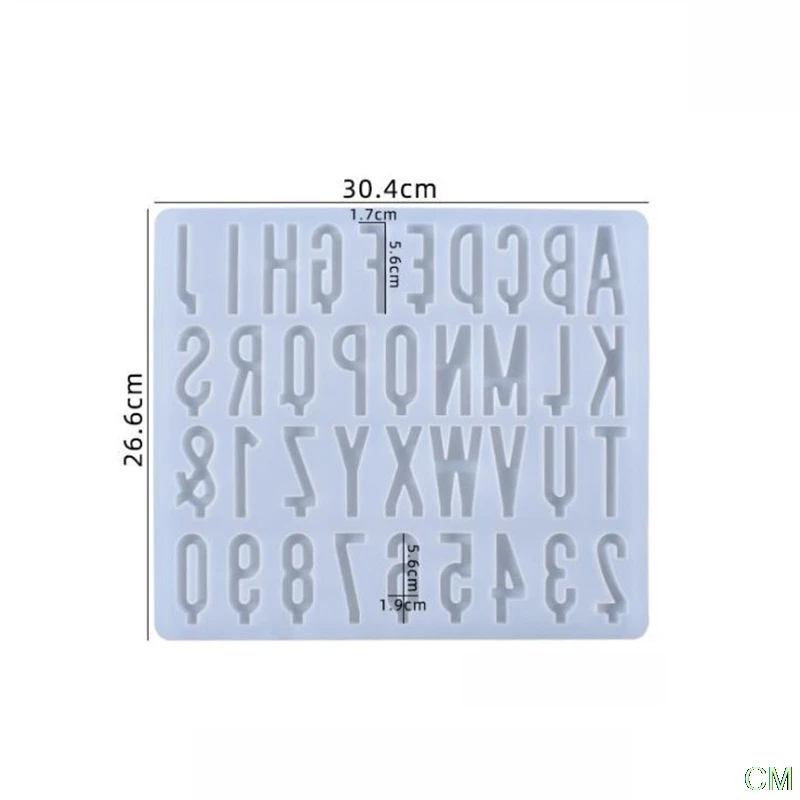 

DIY Crystal Epoxy English letter Alphabet Silicone Mould DIY Candle Jewelry Mold 1 Pcs