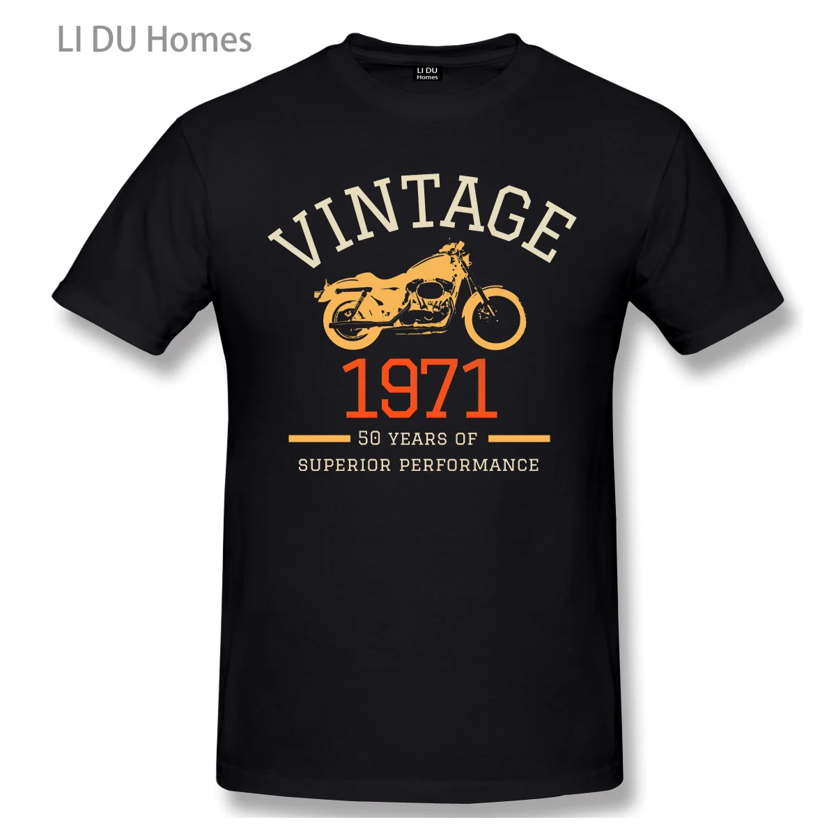 

1971 50 Years Old Birthday Gift Retro Motorcycle T Shirt Oversize Cotton Tshirts Short Sleeve Streetwear T-shirts Tee Tops
