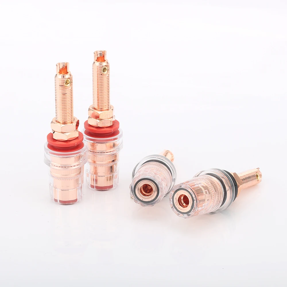 4 шт. Высококачественная эвтектическая Клемма усилитель динамика с красным