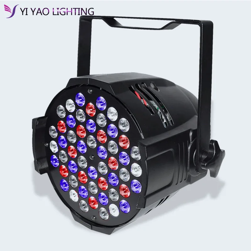 Профессиональный 54x3W Dj звуковой светильник DMX512 RGBW светодиодный сценический из