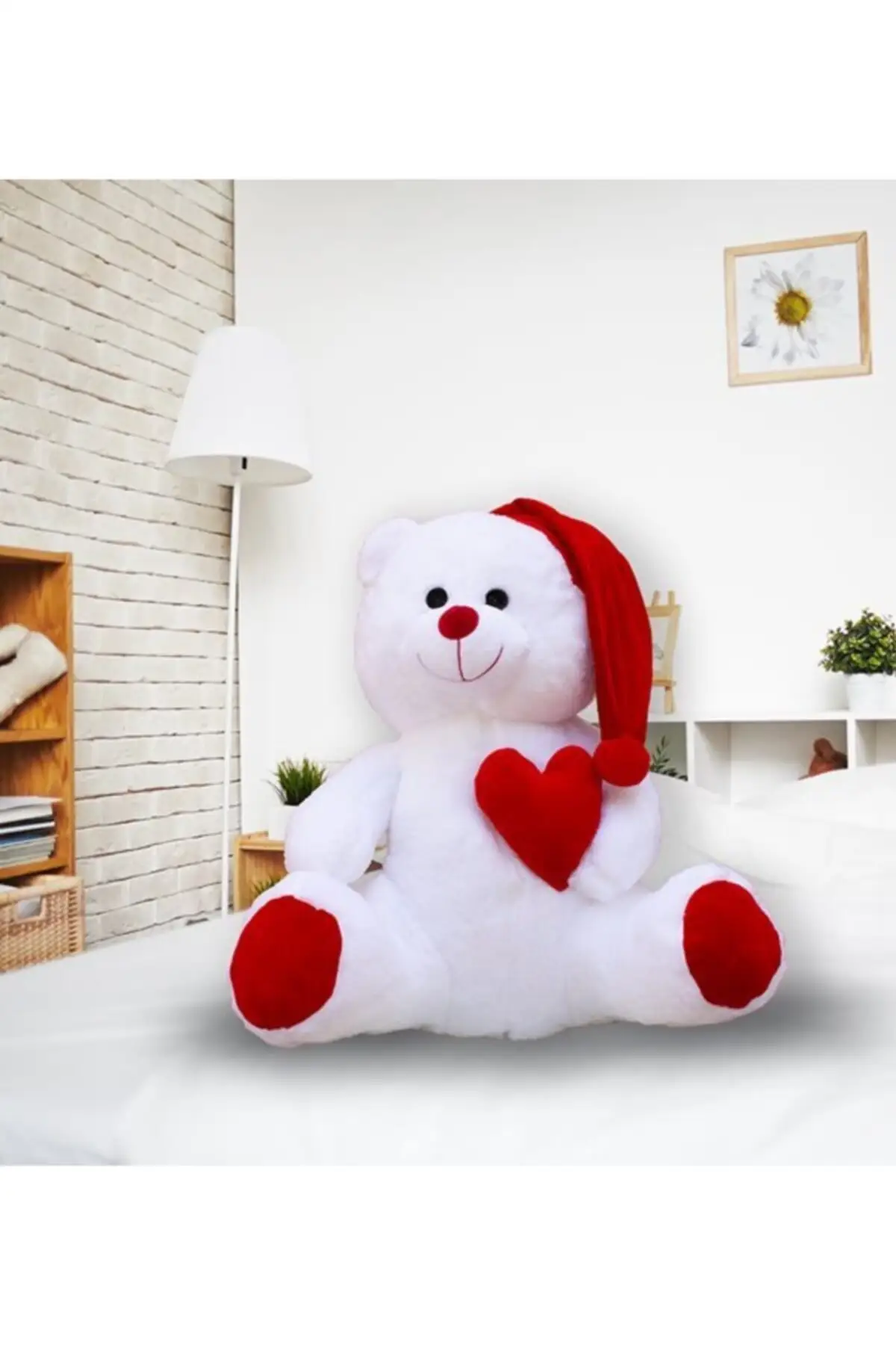 

Plush Heart Beanie Bear Cute Red Scarf Soft Teddy Bear Bow Tie Souvenir Valentine Gifts