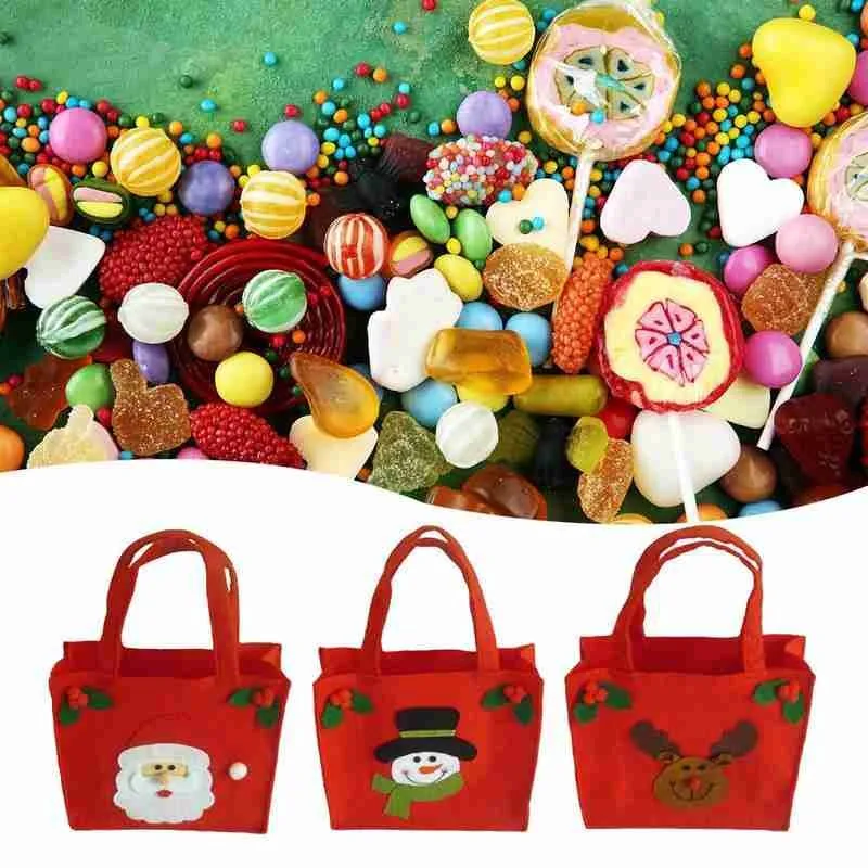 Рождественские конфеты подарочная сумка Санта Клаус Снеговик Лось подарочные