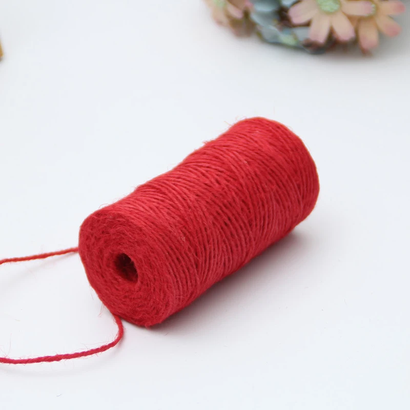 100 м натуральная джутовая веревка искусственная пеньковая Подарочные