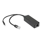 IEEE 802.3af Micro USB Активный сплиттер PoE Power Over Ethernet 48V To 5V 2.4A для планшета Dropcam или Raspberry Pi