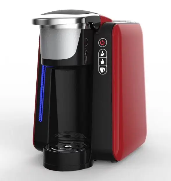 HiBREW K-Cup brewer; Кофеварка-машина, Кофеварка Kcup с одной чашкой, Капсульная кофемашина, автоматическая кофеварка - Цвет: Бургундия